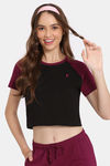 Rosaline Loungewear Top - Black Beauty — thumbnail 1